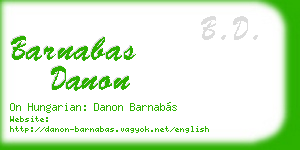 barnabas danon business card